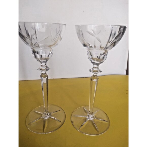 Mikasa Crystal Olympus Single Candle Candlestick Holders set of 2 - Picture 5 of 12